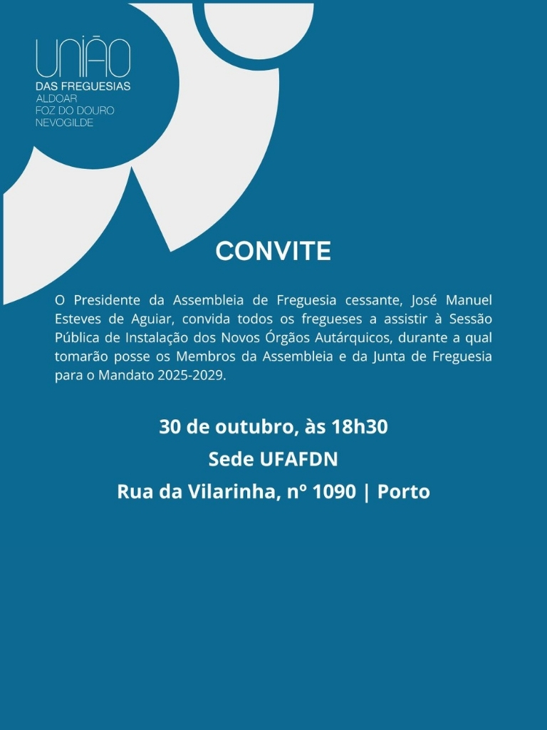 Sessão Pública de Instalação de Novos Orgãos Autárquicos