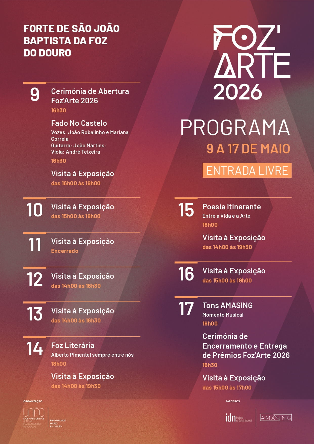 Programa Foz'Arte 2026