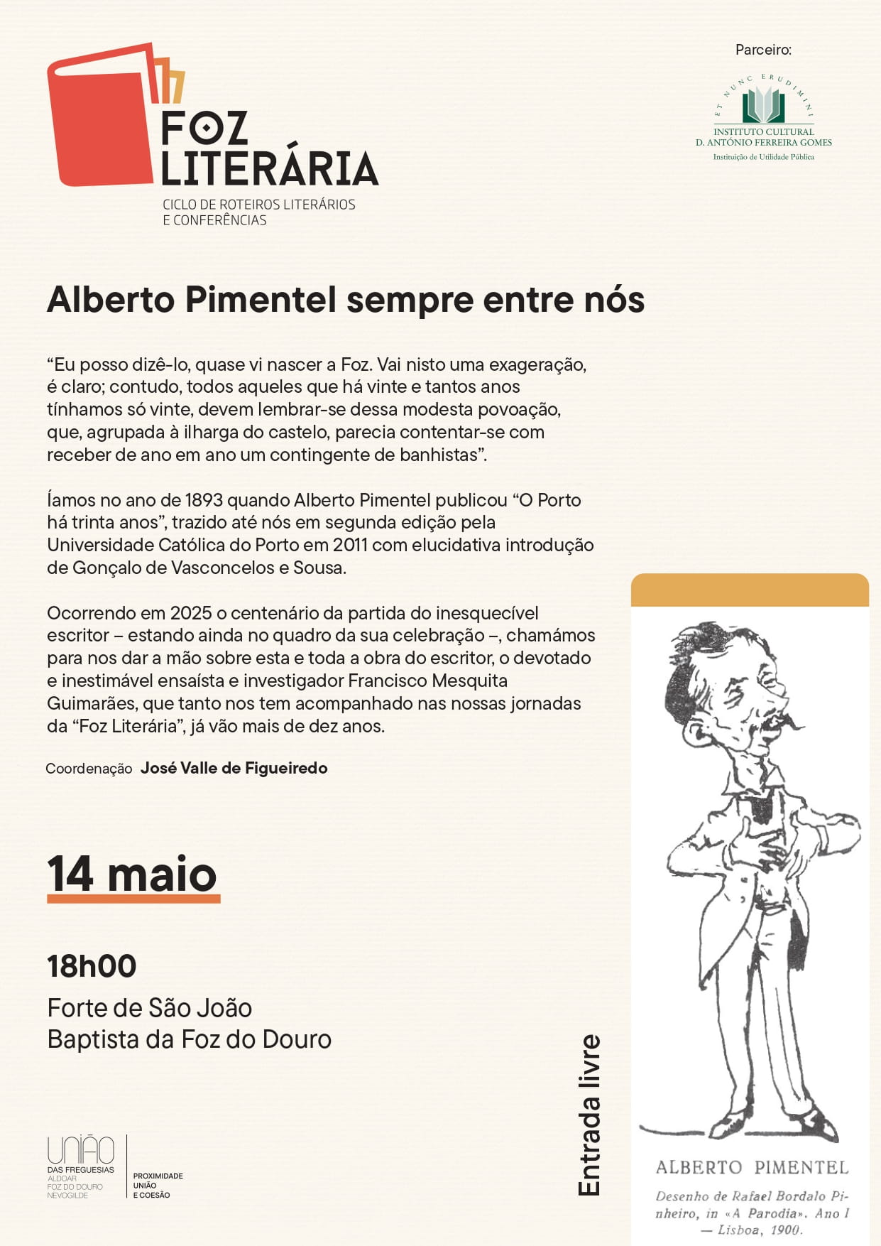 Ciclo Foz Literária Maio 2026